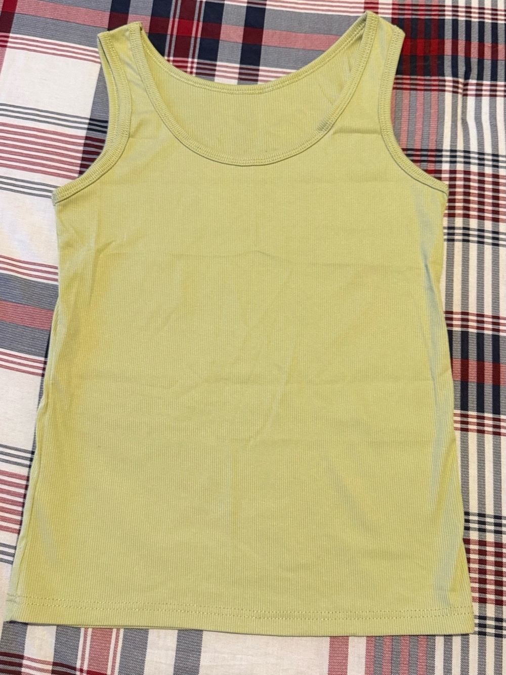 Yellow Ribbed Tank Top - Picture 3 of 4